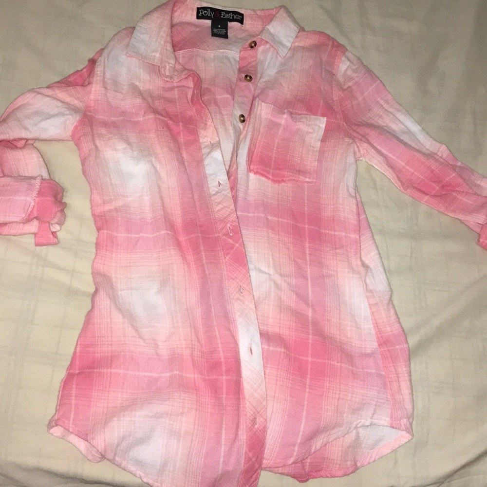 Plush flannel shirt